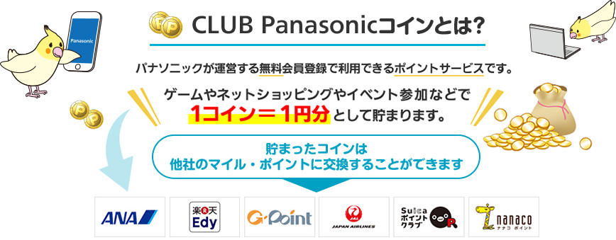 CLUB Panasonicコインとは？ 