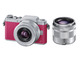 デジタル一眼カメラ/ダブルレンズキット（ピンク）「DMC-GF7W-P」