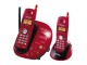 コードレス電話機（充電台（親機）および子機２台）（レッド）「VE-SV03DW-R」