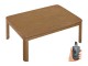 家具調コタツ　１０５×７５（天然木シリーズ）（セピア）「DK-S11CD-T」